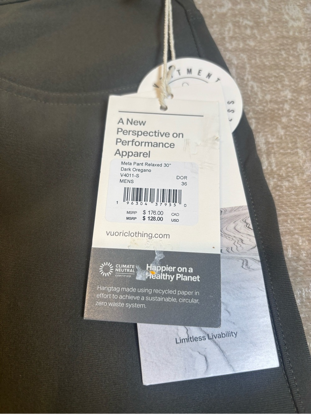 Vuori Meta™ Pant Relaxed Fit 30" - Picture 8 of 8